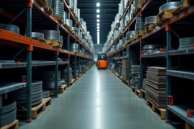 다양한 형태의 산업용 금속